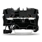 Wago TOPJOB S Series Black DIN Rail Terminal Block, 4mm², 1-Level, Push In Termination, ATEX, CSA, IECEx
