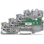 Wago TOPJOB S Series Grey DIN Rail Terminal Block, 1mm², 4-Level, Push-In Cage Clamp Termination