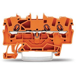 Wago TOPJOB S Series Orange DIN Rail Terminal Block, 1.5mm², 1-Level, Push-In Cage Clamp Termination, ATEX, EAC Ex,
