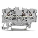 Wago TOPJOB S Series Grey DIN Rail Terminal Block, 1.5mm², 1-Level, Push-In Cage Clamp Termination
