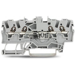 Wago TOPJOB S Series Grey DIN Rail Terminal Block, 1.5mm², 1-Level, Push-In Cage Clamp Termination