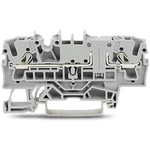 Wago TOPJOB S Series Grey DIN Rail Terminal Block, 2.5mm², 1-Level, Push In Termination, ATEX, CSA, IECEx