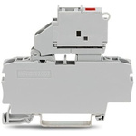 Wago TOPJOB S Series Grey Fuse Terminal Block, 2.5mm², 1-Level, Push In Termination, Fused, ATEX, CSA, IECEx