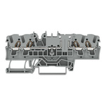 Wago TOPJOB S Series Grey DIN Rail Terminal Block, 2.5mm², 1-Level, Push In Termination, ATEX, CSA, IECEx