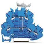 Wago TOPJOB S Series Blue Double Level Terminal Block, 2.5mm², 2-Level, Push In Termination, ATEX, CSA, IECEx