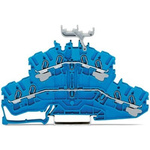 Wago TOPJOB S Series Blue Double Level Terminal Block, 2.5mm², 2-Level, Push In Termination, ATEX, CSA, IECEx