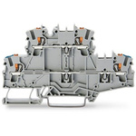 Wago TOPJOB S Series Grey Double Level Terminal Block, 2.5mm², 2-Level, Push In Termination, ATEX, CSA, IECEx