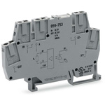 Wago 859 Series Grey Optocoupler Terminal Block, 2.5mm², Cage Clamp Termination