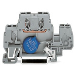 Wago 870 Series Grey Terminal Block, 2.5mm², 2-Level, Cage Clamp Termination