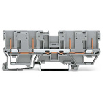 Wago 769 Series Grey Carrier Terminal Block, 1-Level, Wire Termination, CSA