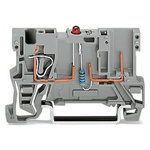 Wago 769 Series Grey Carrier Terminal Block, 4mm², 1-Level, Cage Clamp Termination, CSA