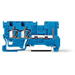 Wago 769 Series Blue Carrier Terminal Block, 4mm², 1-Level, Cage Clamp Termination, CSA