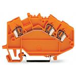 Wago 780 Series Orange Terminal Block, 2.5mm², 1-Level, Cage Clamp Termination, CSA