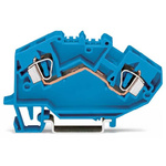 Wago 782 Series Blue Terminal Block, 6mm², 1-Level, Cage Clamp Termination, CSA