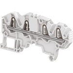 Entrelec ZS95 Series Blue Feed Through Terminal Block, 2.5mm², Single-Level, Spring Clamp Termination, ATEX