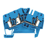 Weidmuller Z Series Blue Feed Through Terminal Block, Single-Level, Clamp Termination