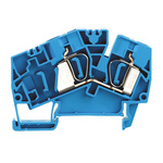 Weidmuller Z Series Blue Feed Through Terminal Block, Single-Level, Clamp Termination