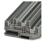 Phoenix Contact STTB 2.5/4P OG Series Orange Double Level Terminal Block, Double-Level, Spring Clamp Termination