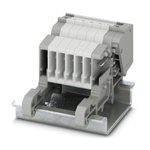 Phoenix Contact PPC 1.5/S-NS/1-L GNYE Series Yellow DIN Rail Connector, Single-Level, Push In Termination