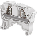 Entrelec ZK6 Series Grey Standard Din Rail Terminal, 6mm², Single-Level, Spring Clamp Termination