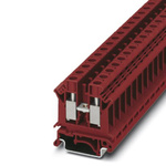 Phoenix Contact UK 10 N RD Series Red Din Rail Terminal, Single-Level, Screw Termination