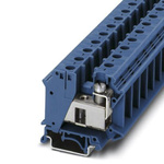 Phoenix Contact UTI 35 BU Series Blue Din Rail Terminal, Single-Level, Screw Termination