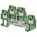 Omron XW5G Series Grey Non-Fused DIN Rail Terminal, 1.5mm², Double-Level, Push In Termination