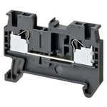 Omron XW5T Series Grey Non-Fused DIN Rail Terminal, 2.5mm², Single-Level, Push In Termination
