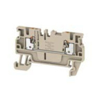 Weidmuller A Series Beige DIN Rail Terminal Block, 1.5mm², Single-Level, Push In Termination