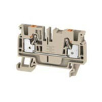 Weidmuller A Series Beige DIN Rail Terminal Block, 4mm², Single-Level, Push In Termination