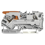 Wago TOPJOB S, 2106 Series Grey Feed Through Terminal Block, 6mm², Single-Level, Push-In Cage Clamp Termination, ATEX,
