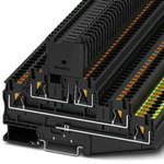 Phoenix Contact PT Series Black Fused DIN Rail Terminal, Triple-Level, Fused
