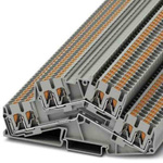 Phoenix Contact PTTBS Series Grey Double Level Terminal Block, 0.14 → 4mm², Push In Termination