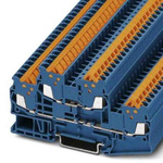 Phoenix Contact QTTCB Series Blue Double Level Terminal Block, Quick Connect Termination