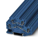 Phoenix Contact STTBS Series Blue Non-Fused DIN Rail Terminal, Spring Clamp Termination