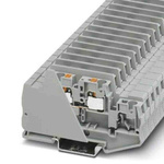 Phoenix Contact PTTB Series Grey Double Level Terminal Block, Push In Termination