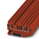 Phoenix Contact ST 4 Series Red Feed Through Terminal Block, 0.08 → 6mm², Spring Clamp Termination, ATEX, IECEx