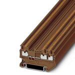 Phoenix Contact PT 1,5 Series Brown Feed Through Terminal Block, 0.14 → 1.5mm², Push In Termination, ATEX, IECEx