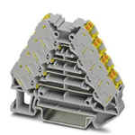 Phoenix Contact PTRV Series Grey Non-Fused DIN Rail Terminal, 0.14 → 2.5mm², Push In Termination