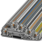 Phoenix Contact Grey DIN Rail Terminal Block, 0.2 → 6mm², Push In Termination