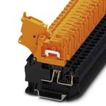 Phoenix Contact ST Series Black Disconnect Terminal Block, Spring Clamp Termination