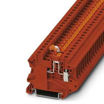 Phoenix Contact UT Series Red Knife Disconnect Terminal Block, Screw Termination