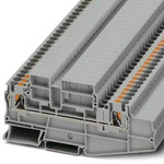Phoenix Contact PT 4 Series Grey Feed Through Terminal Block, 0.2 → 6mm², Push In Termination