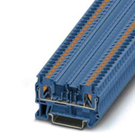 Phoenix Contact PTC 2,5 Series Blue Feed Through Terminal Block, 0.14 → 4mm², Push In Termination