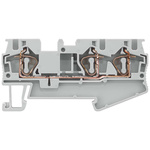 Siemens 8WH Series Grey Non-Fused DIN Rail Terminal, 4mm², Spring Clamp Termination