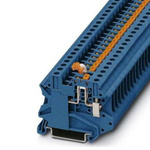 Phoenix Contact UT Series Blue DIN Rail Terminal Block, Screw Termination