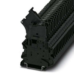 Phoenix Contact UT Series Black DIN Rail Terminal Block, Single-Level