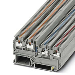 Phoenix Contact PTIO 1 Series Grey Component Terminal Block, 1.5mm², Push In Termination