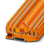 Phoenix Contact PT 2 Series Orange Component Terminal Block, 4mm², Push In Termination