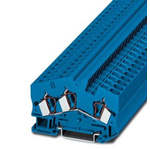 Phoenix Contact STS 6-TWIN BU Series Blue Feed Through Terminal Block, 0.2 → 10mm²